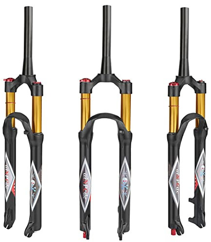 aiNPCde Magnesiumlegierung Luft MTB Federgabel 26 27,5 29 Zoll 140mm Federweg, FO01-RK21 Zugstufeneinstellung Ultraleicht Mountain Luft Gabel Verwenden 1,5-2,45 Reifen