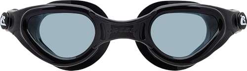 Cressi Right Goggles Black/Frame Black Tinted Lens - Schwimmbrille Anti-Fog, Anti Scratch, Anti UV, Schwarz/Rauch Gläser, Einheitsgröße, Unisex