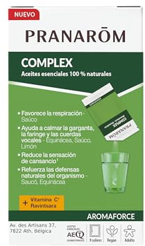 PRANARÔM Aromaforce Sobres Primeros Síntomas de Resfriado – Vitamina C y Ravintsara Bio – 9 Sobres
