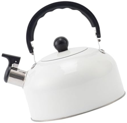 LALADEFIEE Bouilloire Sifflante Acier Inoxydable avec Couvercle Sécurisé et Poignée Anti-brûlure Chauffage Rapide pour Cuisinière Induction Gaz Électrique Théière pour Usage Domestique et