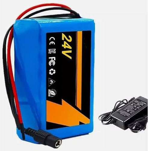 24V 50Ah 6S2P E-Bike-Akku, Akkupack Für Elektrofahrräder Mit BMS Und Ladegerät, Für 100W~500W Elektrorollermotoren XT60