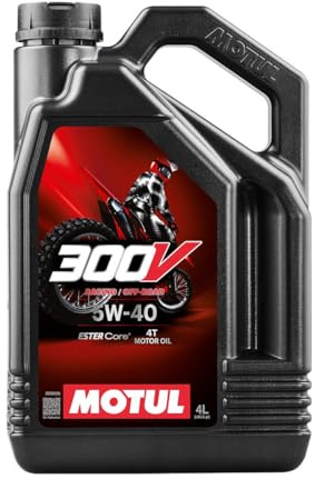 Motul 104135 300V 4T Factory Line Off Road, 5 W-40, 4 L | 104135, 300V 4T Factory Line Off Road 5W-40 De