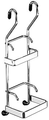 Kesseböhmer K 16 Deckelhalter für Relingsystem Edelstahl-Optik/Reling - Halterung für Deckel/Topfdeckel - Silber, 15 cm, Wandmontage, Küchenorganisation, Aufbewahrung von Kochgeschirr