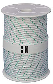 Hummelt® Rope Cuerda de poliéster 6mm 100m blanco/verde en rollo