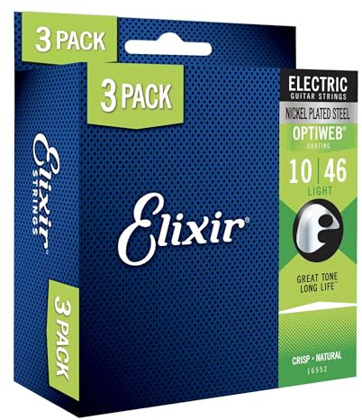 Elixir Saiten Phosphor 3er-Pack Light (.010-.046) hell