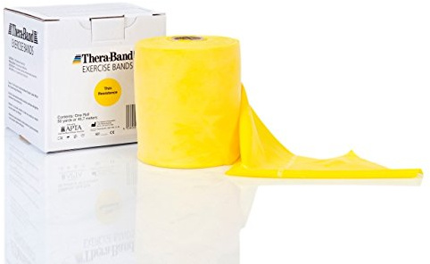 Thera-Band original Übungsband + Übungsbuch gratis color: yellow