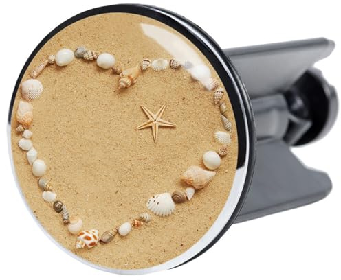 Sanilo Waschbeckenstöpsel Seashells, Stöpsel für das Waschbecken, universal mit Motiv