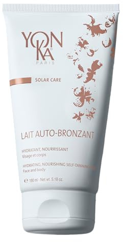 Yon-Ka Lait Auto-Bronzant Léger 150ml | Lotion Hydratante, Auto-Bronzante et Antioxydante | Formule Naturelle au Vitamin E, Bronzage Naturel, Végane