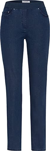 Raphaela av Brax dam stil Pamina runt jersey slip superdynamisk denim smala jeans, Blå stenad, 31W / 30L