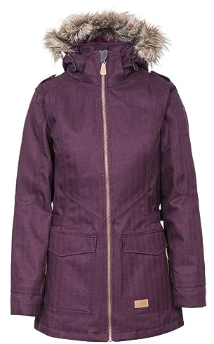 Trespass Womens Padded Waterproof Jacket Everyday Potent Purple in Size - 8