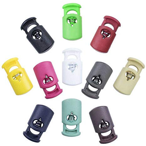 Abrazadera de bloqueo de cable – (paquete de 100, rosa intenso) – Plástico industrial de alta resistencia con un solo agujero