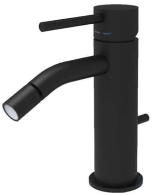 Paffoni LIG135NO Miscelatore bidet con scarico automatico 1”1/4G serie LIGHT nero opaco