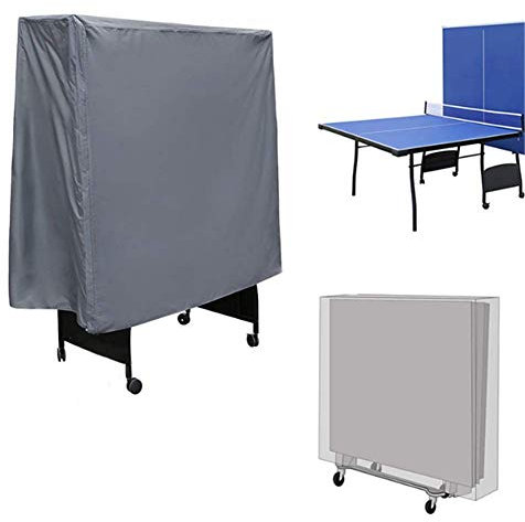 Molinter Mesa de ping pong cubierta protectora impermeable para muebles de jardín, cubierta protectora contra la humedad suciedad 152 x 52 x 144 cm