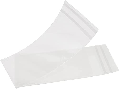 200 pz buste trasparenti sacchetti per alimenti con chiusura ermetica | 8 x 15 cm