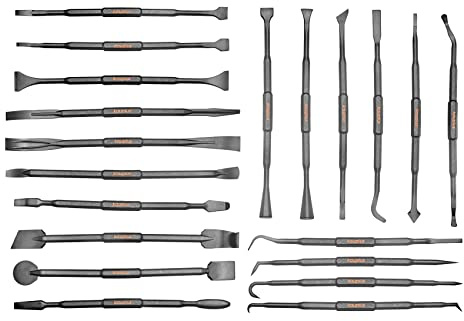 kauplus 20PCS Double-Ended Pick and Hook Tool Set, Non-Marring Scraper & Pry bar Set