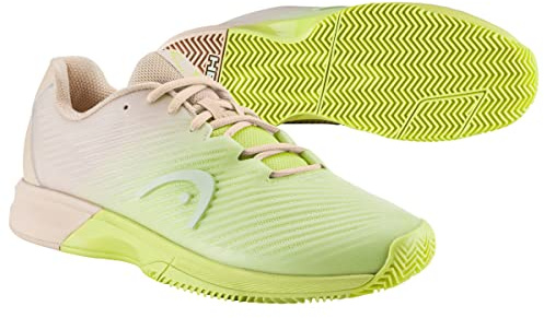 HEAD Women's Revolt Pro 4.0 Clay Women Tennisschuh, Macadamia/Lime, 39