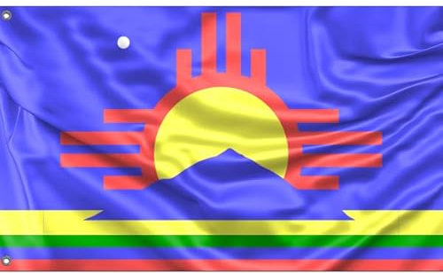 Roswell Bandera de Nuevo México Estados Unidos | Impresión de diseño único | 90 x 150 cm