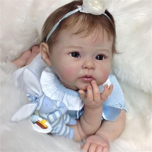 Bambole Reborn Realistiche Fatte a Mano da 20 Pollici con dettagli del viso e sembra un vero bambino, Originali Real Like Baby Toddler
