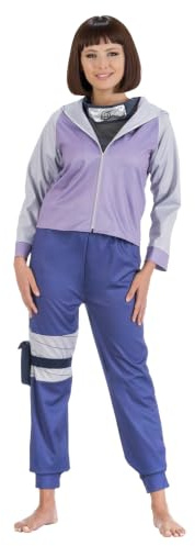Chaks - Hinata Hyuga Kostüm Damen, offizielles Naruto Outfit, 5-teiliges Anime Set für Karneval, Cosplay und Comic Con