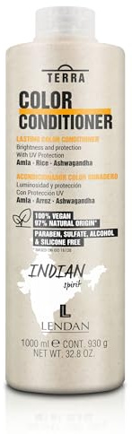 LENDAN - Acondicionador Pelo Teñido - Terra Color Conditioner - 1000 ml - Hidrata y Suaviza el Cabello - Mejora la Intensidad del Color del Pelo - Fortalece el Cabello - Melena Brillante - Vegano