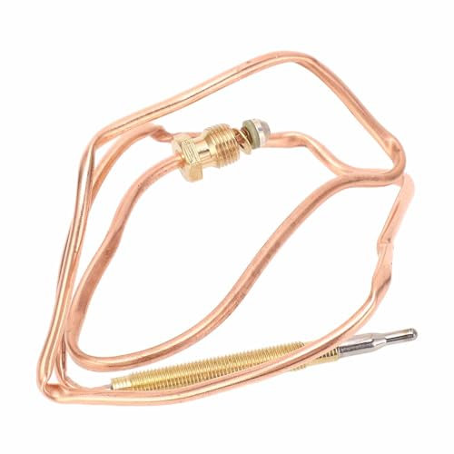 Gas-Thermoelement-Set, aus Kupfermaterial für Gasherd, Geeignet mit Adaptermuttern für Induktionsherd (90cm)