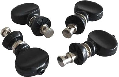 JOINPAYA 4stücke Stimmwirbel Für Ukulelen Stimmgerät Für Maschinenköpfe Zubehör Aus Kunststoff Mit Zentralem Stahlwirbel Einstellschraube Für Druckregulierung Silber