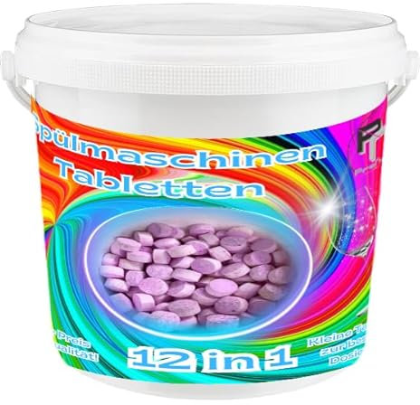 ProNuri 3,5 Kg Eimer Spülmaschinentabs 5,69 € / Kg Spülmaschinentabletten Spülmaschinen Tabs Geschirrspültabs Spültabs 12in1