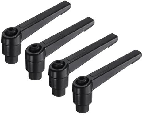 QUARKZMAN 4 Stück Klemmhebel Griff M5 Flügelmutter Rändelmutter Klemmmutter Klemmknopf Rändelschraube Befestigung für Maschinen und Drehmaschinen Schweißgeräte Druckgeräte