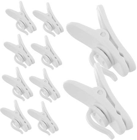 jojofuny 100 Piezas De Pinzas para El Cuello Giratorias para Cables De Auriculares Antipérdida Soporte para Cables De Auriculares Soporte De Fijación para Ropa