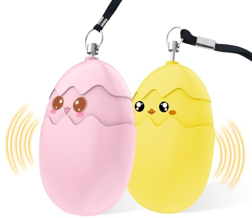 Ninonly Alarme Personnelle, 130dB Alarme de Poche Anti Agression, Sirène Personnelle d'urgence avec Lumière LED, Alarme de Sécurité pour Femmes Enfants Personnes Agées