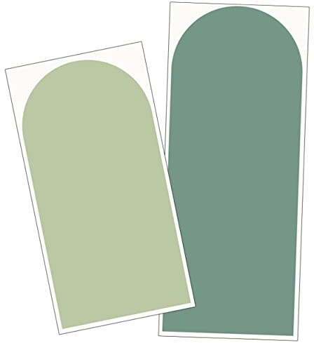 SHINEOFI Stickers Muraux Décoratifs Géométriques D'arche Pvc 2 Pièces Adhésif Puissant Décoration Murale Artistique pour Salon Chambre Salle de Jeux