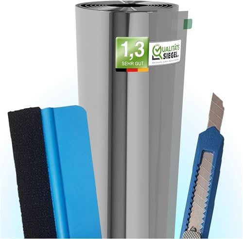 VIEWGUARD – UV Sonnenschutzfolie für Fenster Innen & Außen – Blickdichte Fensterfolie als Sonnenschutz Folie – Selbstklebende Hitzeschutzfolie für Fenster Außen & Innen für Sommer - 90 x 400cm