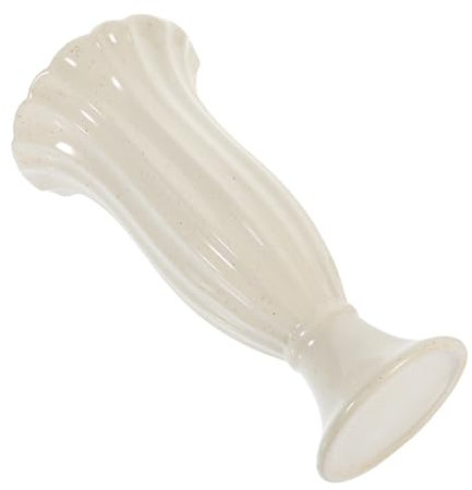 Cabilock Vase Funéraire Colonne Romaine Grosse en Céramique Blanche Pointillée, Pot De Fleurs Commémoratif Solide, Ornement De Tombe Adapté pour Cimetières, Mariages Et Réceptions