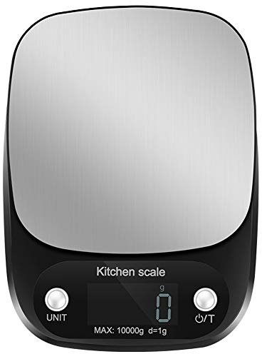 CAFIEDR Bilancia Elettronica ad Alta precisione da 1 G, 3 kg, 10 kg, Mini Bilancia da Cucina, Bilancia per Alimenti, Bilancia per Gioielli, Erbe medicinali, Frutta e ve(B 10KG)