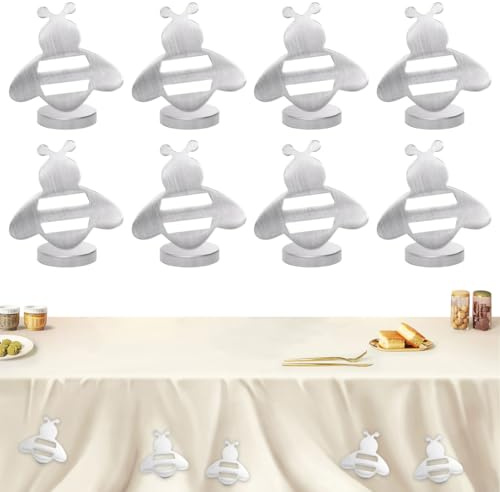 8 Pezzi Pesi per tovaglie,Pesi per tovaglie in Acciaio Inossidabile,Clip Magnetica per tovaglie,Pesi per Tovaglia con Calamita per Tovaglia Pesi Magnetici per Tovaglia per Giardino, Picnic, Feste