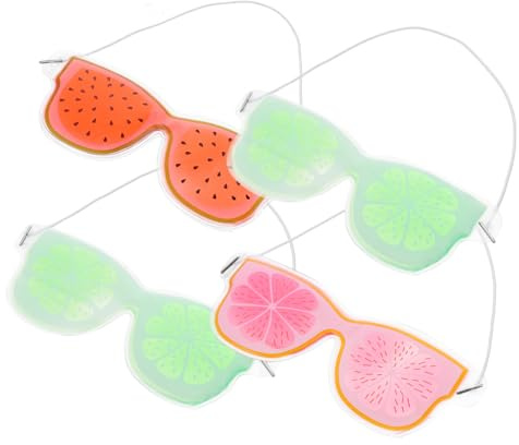 Hemobllo Yeux Rafraîchissantes Filles Gel pour Pièces Garçon Masques Pvc 4 et L’éclat Compresses Oculaires pour Soulager et Améliorer Couleur Aléatoire Peau