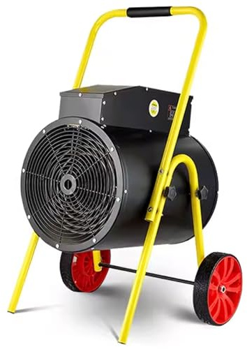 Riscaldamento Riscaldatore Da Campeggio Portatile 380 V Design A Rotelle Stufa Infrarossi Protezione Contro Il Surriscaldamento 3 Livelli Di Potenza Regolabili(55 * 56.8 * 86cm)