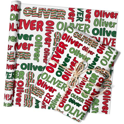 Personalisiertes Geschenkpapier mit Namen und Foto - Geschenkpapierrolle für Jahrestag, Valentinstag, Geburtstag - Für Familie und Freunde - 2 Rollen 50x100/150/200cm