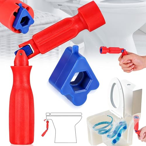 SoundZero Montaggio tavoletta WC, Chiave universale per dadi sedile WC, Chiave per cerniere WC, Chiave in ABS per montaggio water, Universelle 10/13/17 mm