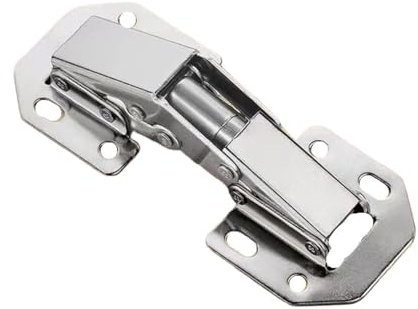 Hardware de muebles bisagra gabinete 90 grados 3/4 pulgadas puerta no perforada hidráulica Cierre tornillo banda plegable 10 Uds Para Muebles, Oficina