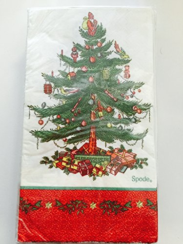 Rot Bordüre Spode Christmas Tree Papier Gästetücher/Servietten