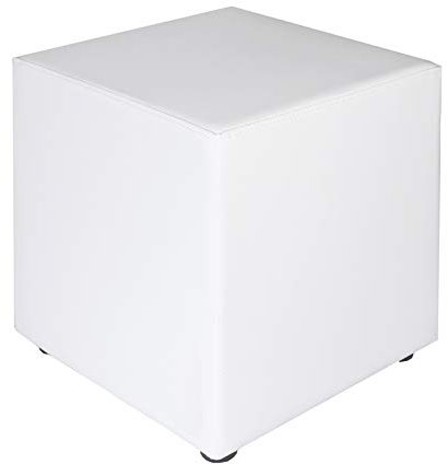 Kaikoon Sitzwürfel Sitzhocker weiß Messe B1 schwer entflammbar 35 cm x 35 cm x 45 cm
