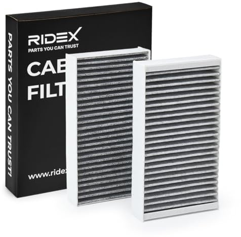 RIDEX 424I0192 Innenraumfilter Pollenfilter Aktivkohlefilter Höhe: 41 Breite: 134 Länge: 254 Kompatibel mit BMW 3 Limousine E90, FORD FOCUS III Turnier, OPEL INSIGNIA Caravan, MERCEDES-BENZ, AUDI