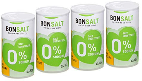 Sel Sans Sodium - Sel Bonsalt 0 Sodium - Substitut du sel - Idéal pour les régimes faibles en sodium - Faible en calories - Keto - Convient aux végétaliens - Castello since 1907-4 x 85g = 340g