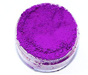 KandyDip Effektpigment NEON VIOLETT Flourescent FLUORESZIEREND Farbpulver Pigment für Epoxidharz Autolack Sprühfolie Pigmente Aquarell Seife Powder (5 Gramm)