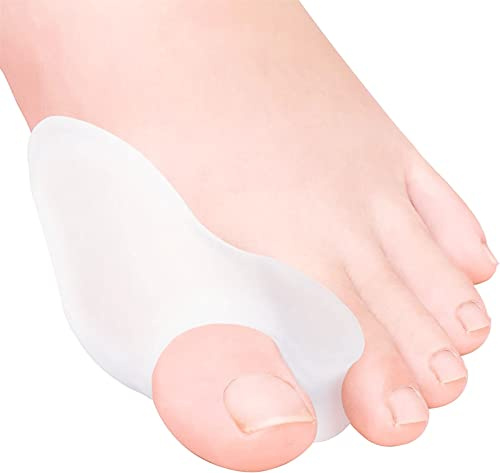 Zehenspreizer Hallux Valgus [4x] mit Ballenschutz Zehenschutz Schienen Bandage