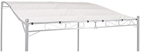 LINDER Ersatzdach passend für Anbaupavillon 2,5x3m in Creme oder grau PU beschichtet, Farbe:Creme