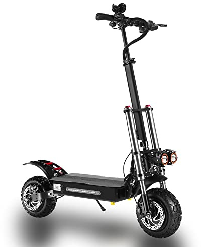 CAMTOP Elektroroller Erwachsene Folding 2-Rad Elektro Scooter E Scooter Doppelmotor 11Zoll Offroad-Vakuumreifen 60V/35AH Hochleistungs-Lithiumbatterie