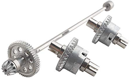 GDOOL RC Trucks Car Spare Parts Upgraded Differential Assembly Spare Parts 2pcs Aluminum 25-ZJ06 & 1 Pcs Aluminum Main Drive Shaft 25-ZJ05 for High Speed 1:10 9125 RC Trucks