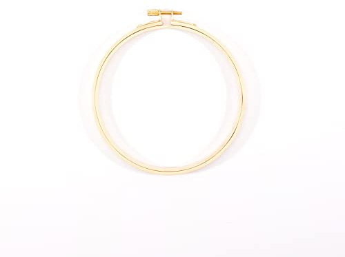 Vaessen Creative Bambus Stickrahmen zum Basteln, Ø 15 cm, Traumfänger, Kreuzstich Rahmen, Kranz Ring für Makramee Wand hängend, häkeln, Boho-Dekor und mehr, Natur